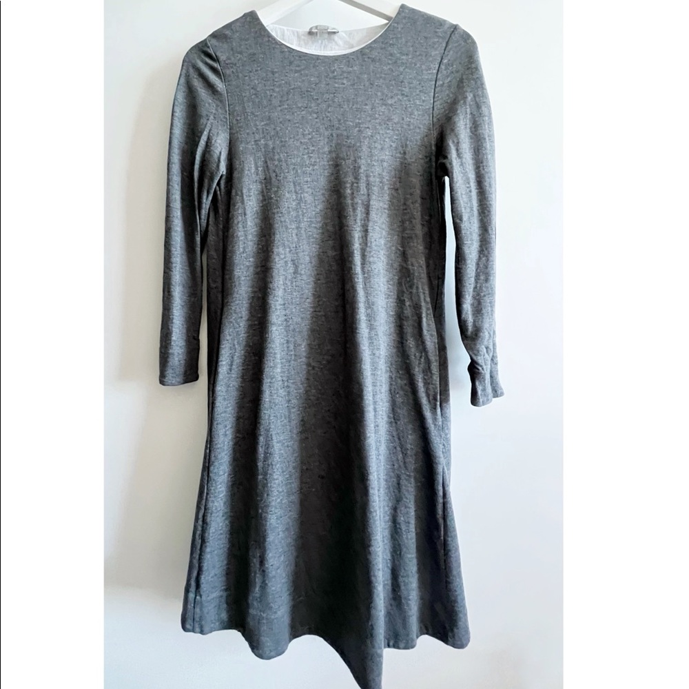 COS Shift Shirt Grey Dress XS - Picture 2 of 3